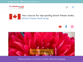 flowerbulbsrus.com homepage screenshot