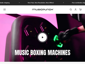 Musicpunch website screenshot
