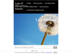 'law-of-attraction-haven.com' screenshot