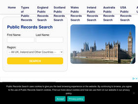 'publicrecordsearch.co.uk' screenshot
