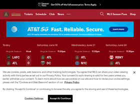 'atlutd.com' screenshot