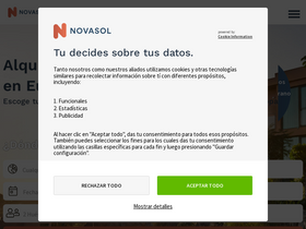 'novasol-vacaciones.es' screenshot
