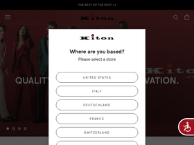 'kiton.com' screenshot