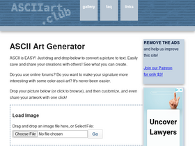 'asciiart.club' screenshot