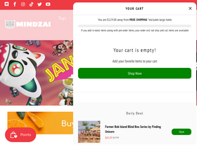 Mindzai homepage screenshot