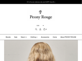 peonyrougestore.com homepage screenshot