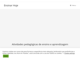 'ensinarhoje.com' screenshot