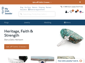 'myirishjeweler.com' screenshot