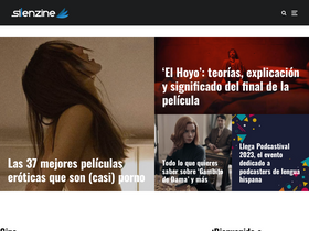 'silenzine.com' screenshot