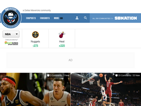 'mavsmoneyball.com' screenshot