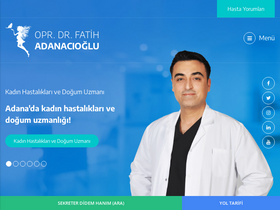 'drfatihadanacioglu.com' screenshot