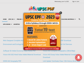'upscpdf.com' screenshot