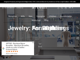 artemi.be homepage screenshot