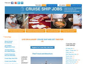 'cruiseshipjob.com' screenshot