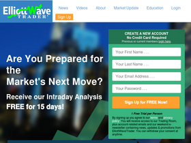 'elliottwavetrader.net' screenshot