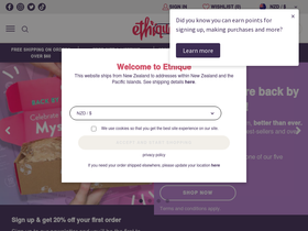 ethiquebeauty.co.nz homepage screenshot