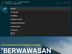 'ubpkarawang.ac.id' screenshot