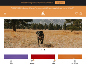 aurothpets.com homepage screenshot