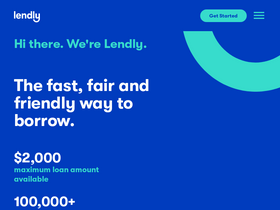 'getlendly.com' screenshot