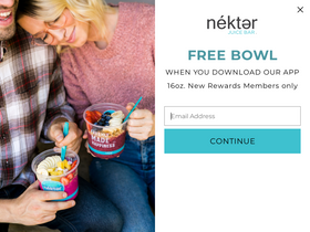 'nekterjuicebar.com' screenshot