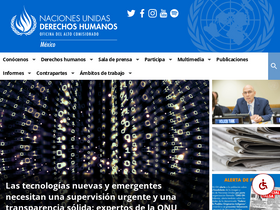 'hchr.org.mx' screenshot