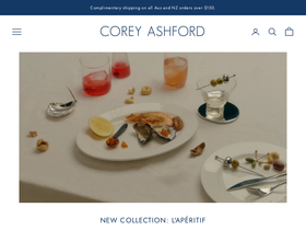 coreyashford.com homepage screenshot