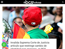 'bcsnoticias.mx' screenshot