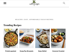 'wellvegan.com' screenshot