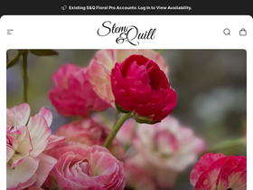 stemandquillflowers.com homepage screenshot