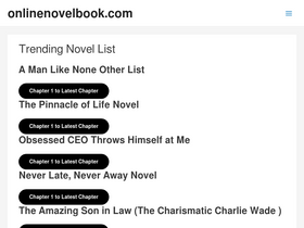 'onlinenovelbook.com' screenshot