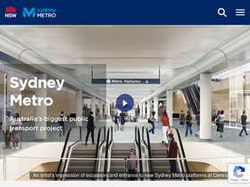 'sydneymetro.info' screenshot