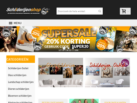 'schilderijenshop.com' screenshot