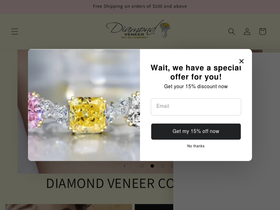 Diamond Veneer - Luxury brand for Travel Jewelry homepage screenshot