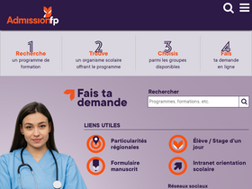 'admissionfp.com' screenshot