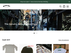 'militarymart.co.uk' screenshot