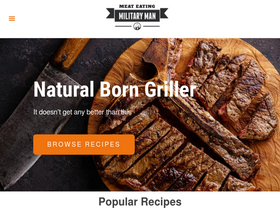 'meateatingmilitaryman.com' screenshot