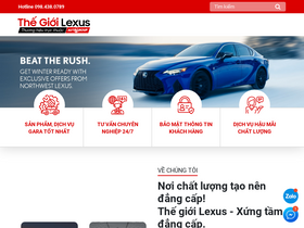'thegioilexus.com.vn' screenshot