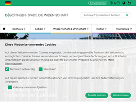 'goettingen.de' screenshot