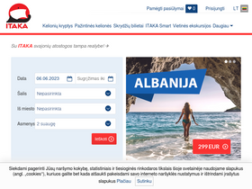 'itaka.lt' screenshot