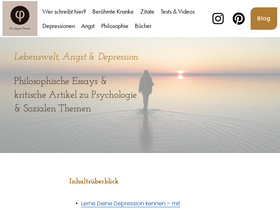 'die-inkognito-philosophin.de' screenshot