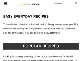 'yousaypotatoes.com' screenshot