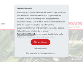 'swb-busundbahn.de' screenshot