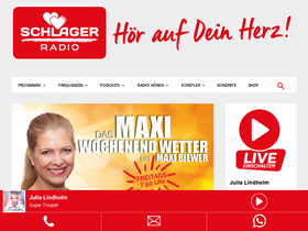 'schlagerradio.de' screenshot