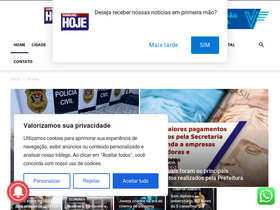'guarulhoshoje.com.br' screenshot