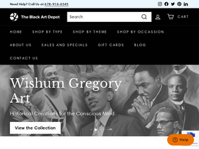 'blackartdepot.com' screenshot