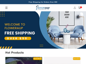 Floweraup website screenshot