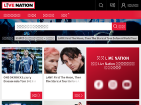 'livenation.hk' screenshot