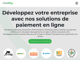 'cinetpay.com' screenshot