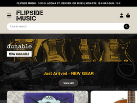 flipside-music.com homepage screenshot