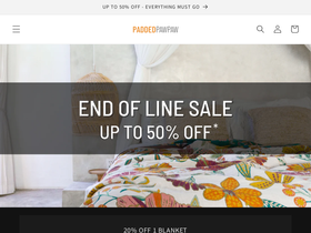 paddedpawpaw.com homepage screenshot